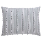 Better Trends Angelique Comforter Set 100% Cotton Tufted Soft Plush Chenille Elegant Stripes Machine Washable & Tumble Dry