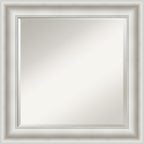 Beveled Bathroom Wall Mirror - Parlor White Frame