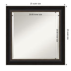Beveled Bathroom Wall Mirror - Trio Oil Rubbed Bronze Frame - Trio Oil Rubbed Bronze