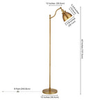 Beverly 65 Tall Floor Lamp with Metal Shade