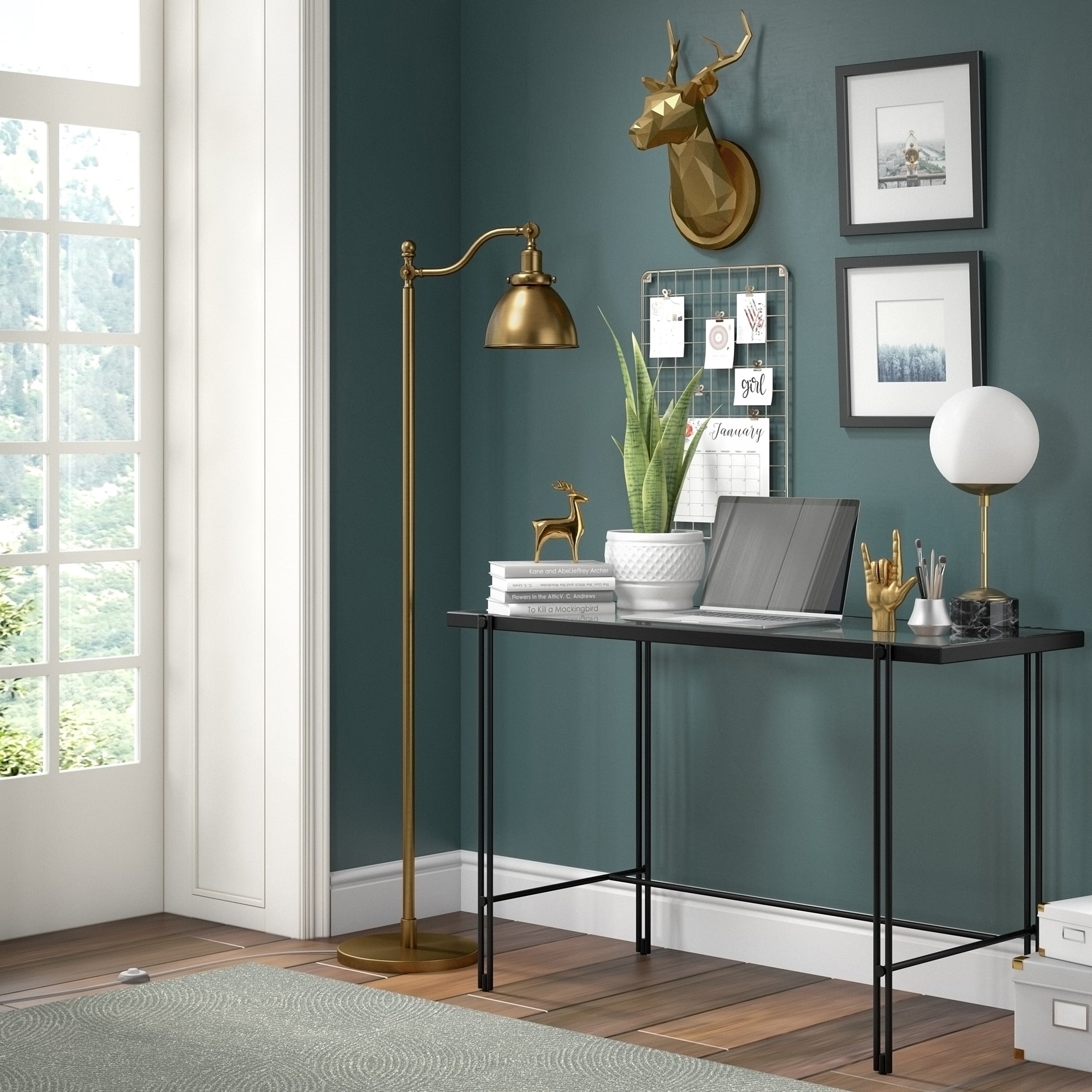 Beverly 65 Tall Floor Lamp with Metal Shade