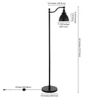 Beverly 65 Tall Floor Lamp with Metal Shade
