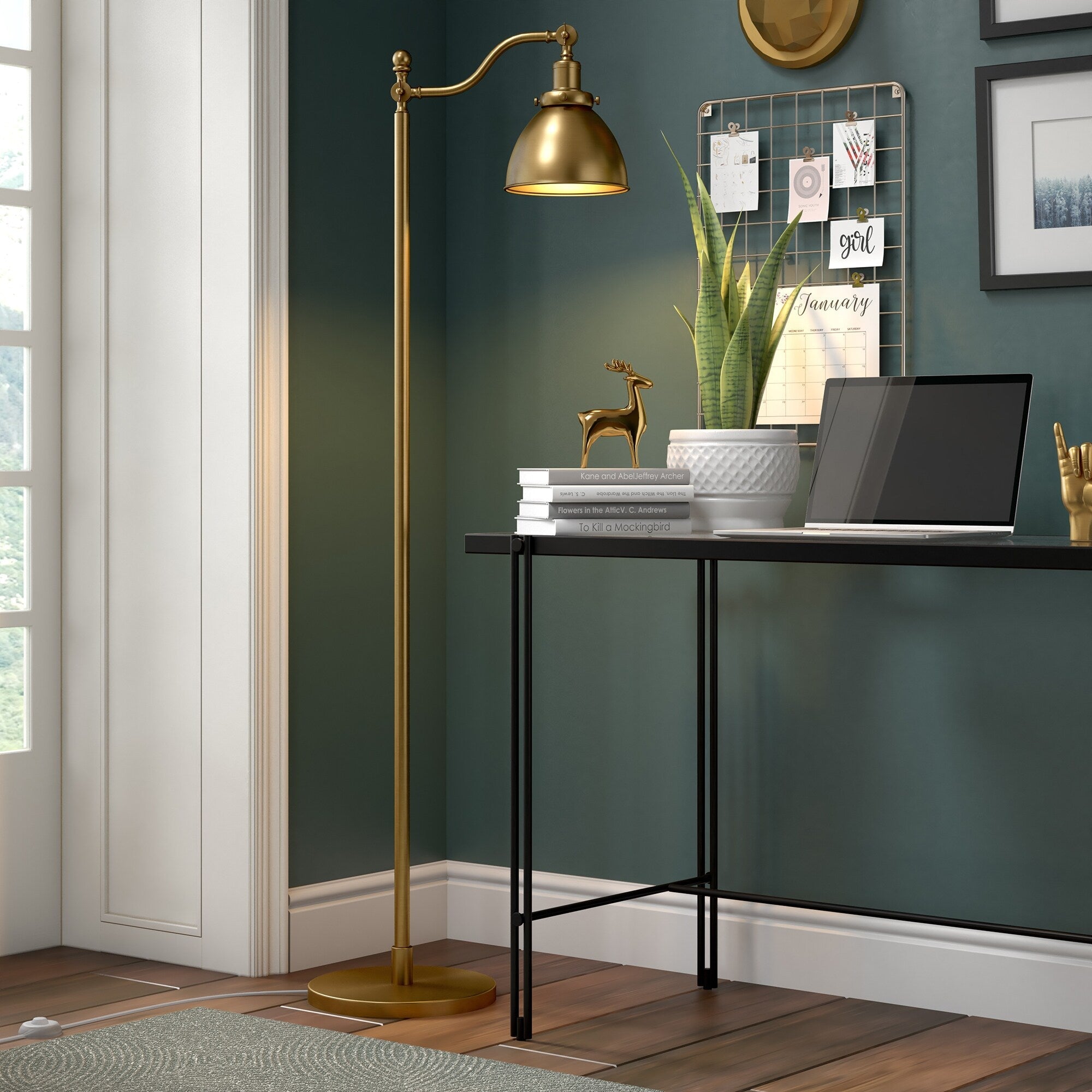 Beverly 65 Tall Floor Lamp with Metal Shade