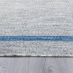 Beverly Rug Modern Bordered Indoor Outdoor Rug, Outside Carpet for Patio, Deck, Porch