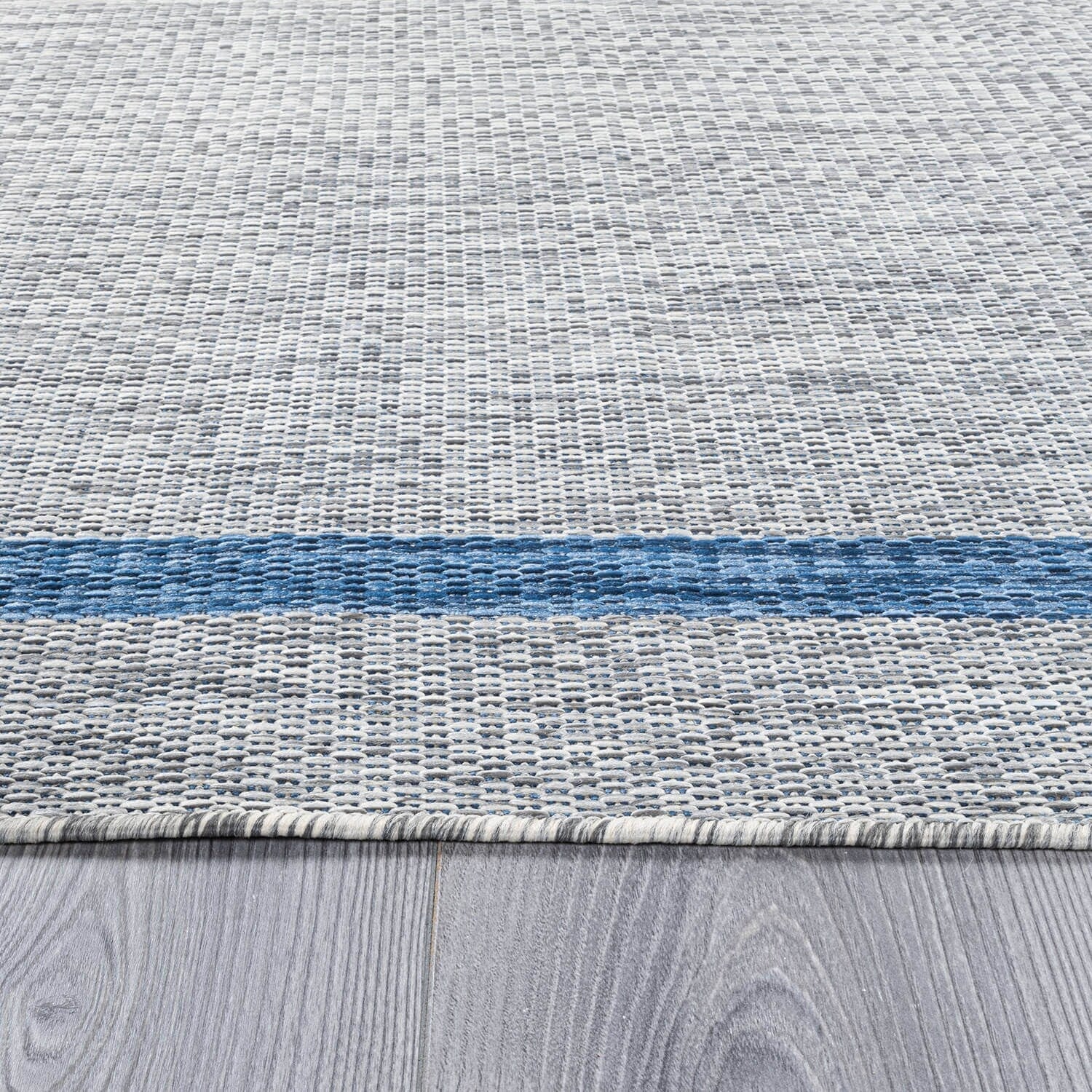 Beverly Rug Modern Bordered Indoor Outdoor Rug, Outside Carpet for Patio, Deck, Porch