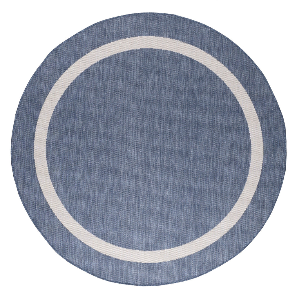 Beverly Rug Modern Bordered Indoor Outdoor Rug, Outside Carpet for Patio, Deck, Porch