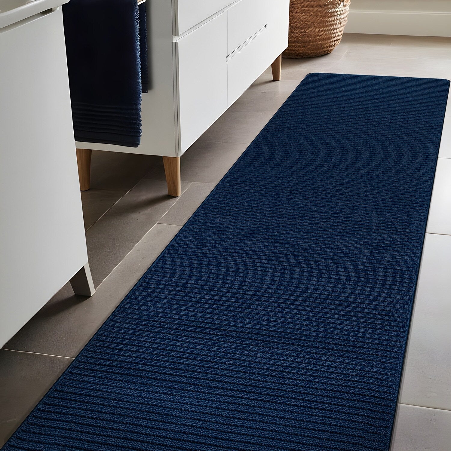 Beverly Rug Solid Color Non-Slip Rubber Back Washable Indoor Area Rug