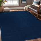 Beverly Rug Solid Color Non-Slip Rubber Back Washable Indoor Area Rug