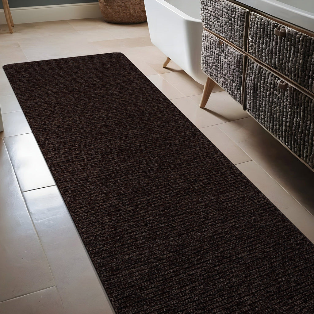 Beverly Rug Solid Color Non-Slip Rubber Back Washable Indoor Area Rug