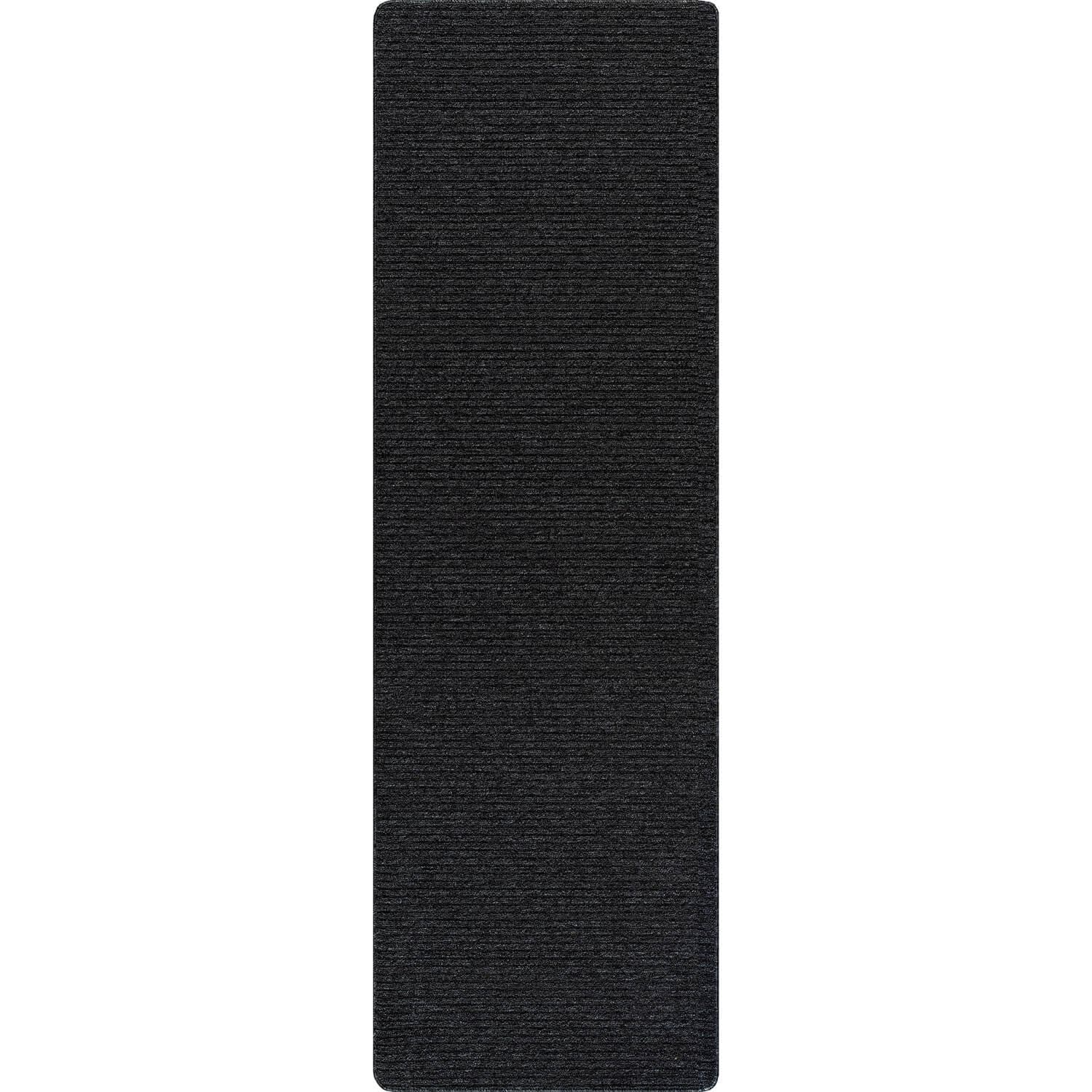 Beverly Rug Solid Color Non-Slip Rubber Back Washable Indoor Area Rug