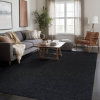 Beverly Rug Solid Color Non-Slip Rubber Back Washable Indoor Area Rug