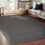 Beverly Rug Solid Color Non-Slip Rubber Back Washable Indoor Area Rug