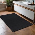 Beverly Rug Solid Color Non-Slip Rubber Back Washable Indoor Area Rug