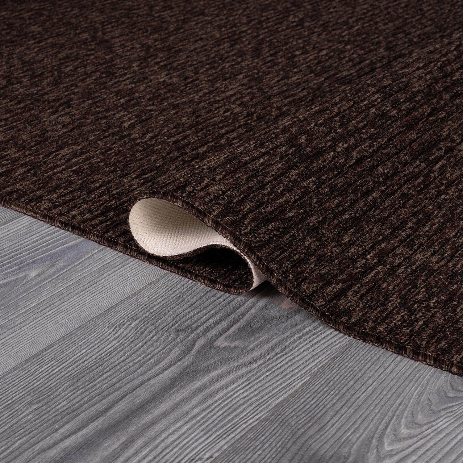 Beverly Rug Solid Color Non-Slip Rubber Back Washable Indoor Area Rug