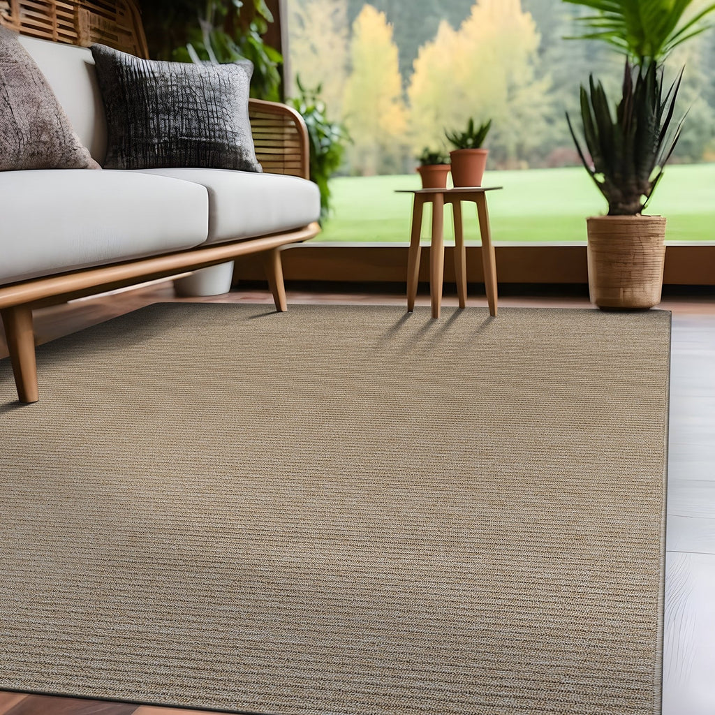 Beverly Rug Solid Color Non-Slip Rubber Back Washable Indoor Area Rug