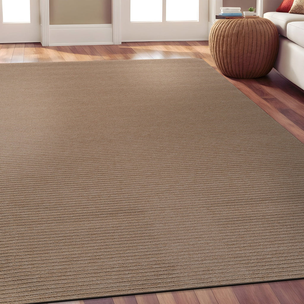 Beverly Rug Solid Color Non-Slip Rubber Back Washable Indoor Area Rug