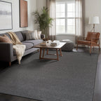 Beverly Rug Solid Color Non-Slip Rubber Back Washable Indoor Area Rug