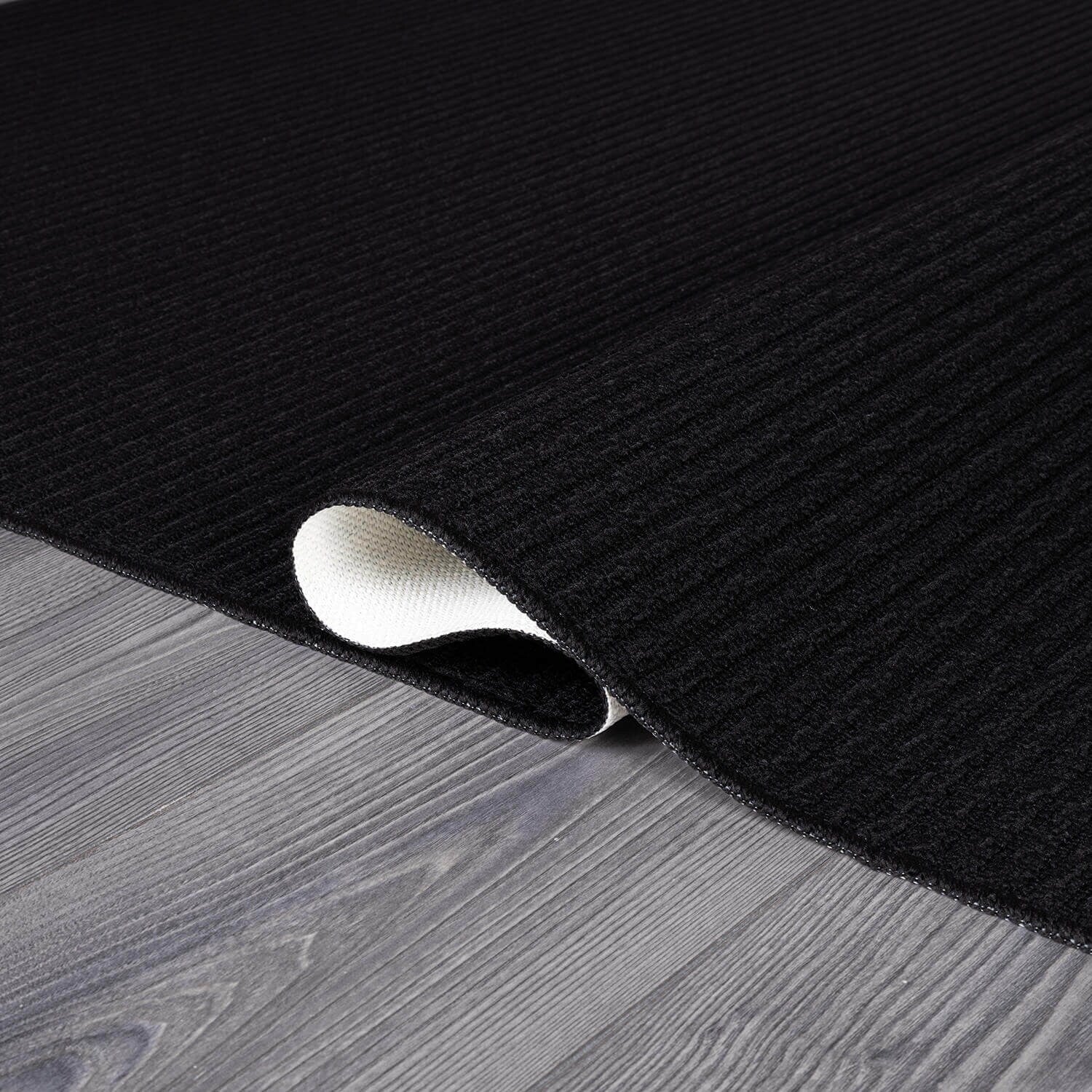 Beverly Rug Solid Color Non-Slip Rubber Back Washable Indoor Area Rug