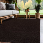 Beverly Rug Solid Color Non-Slip Rubber Back Washable Indoor Area Rug