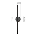 1-Light Black/ Gold/ Nickel Modern Long Linear Strip Wall Sconce Dimmable LED Bathroom Vanity Light