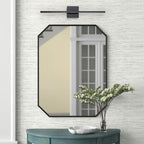 1-Light Black/ Gold/ Nickel Modern Long Linear Strip Wall Sconce Dimmable LED Bathroom Vanity Light