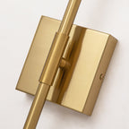 1-Light Black/ Gold/ Nickel Modern Long Linear Strip Wall Sconce Dimmable LED Bathroom Vanity Light