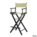 Black Frame 30-inch Director's Chair