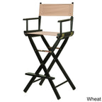 Black Frame 30-inch Director's Chair