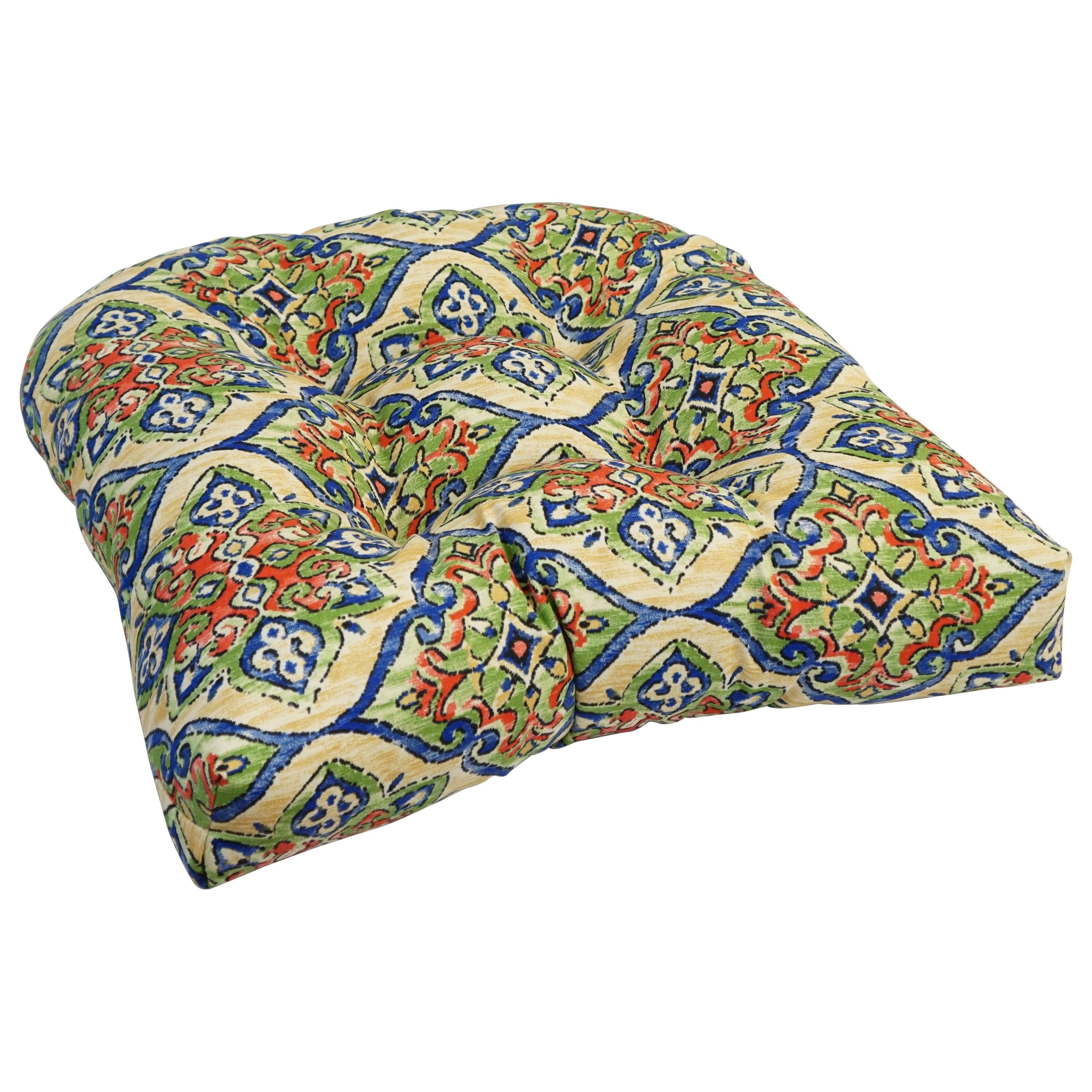 19-inch Rounded Back Indoor/Outdoor Chair Cushions (Set of 4) - 19 x 19