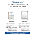 BlindsAvenue Cordless Blackout Cellular Honeycomb Shade, 9/16 Single Cell, Winter White