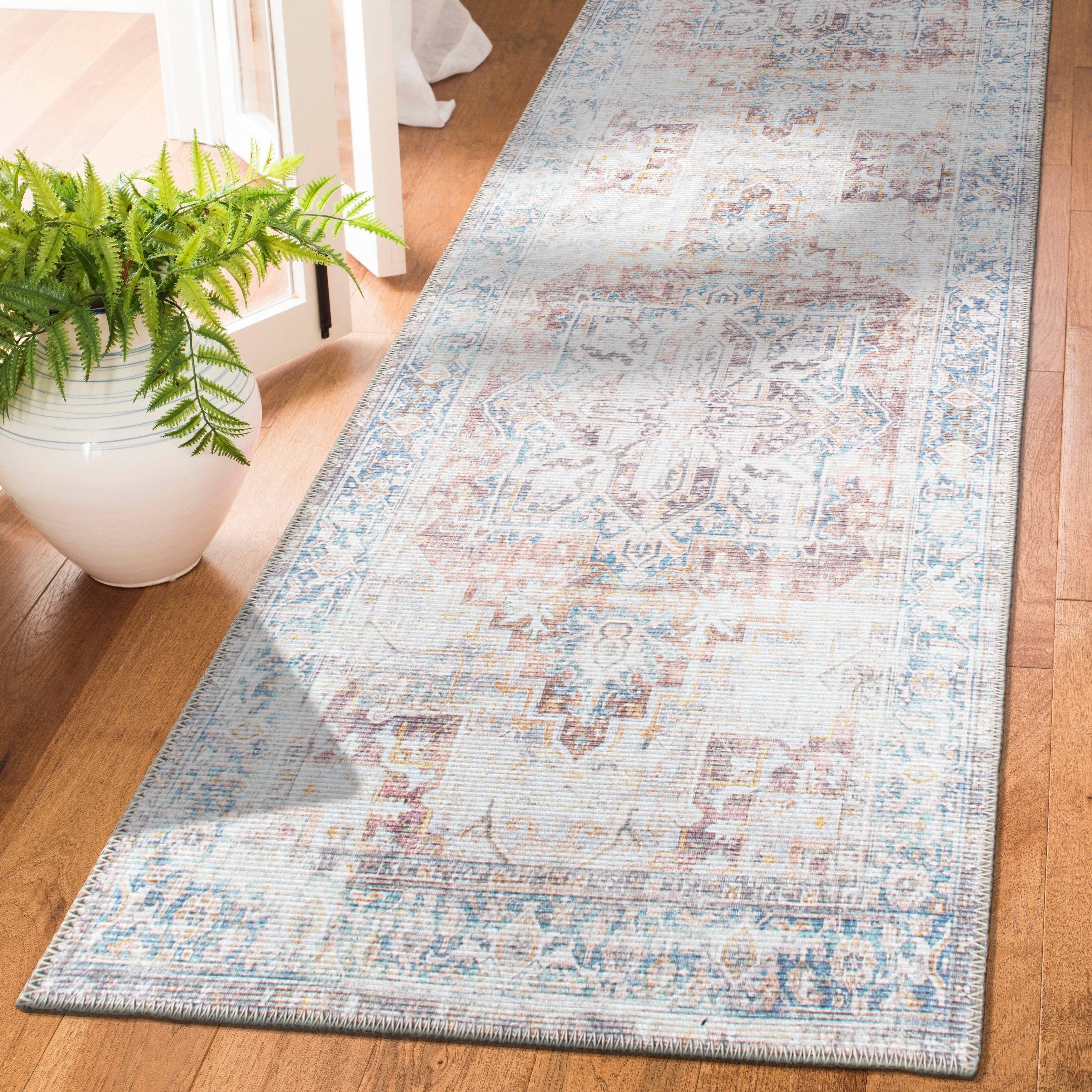 Bohemian Distressed Machine Washable Area Rug