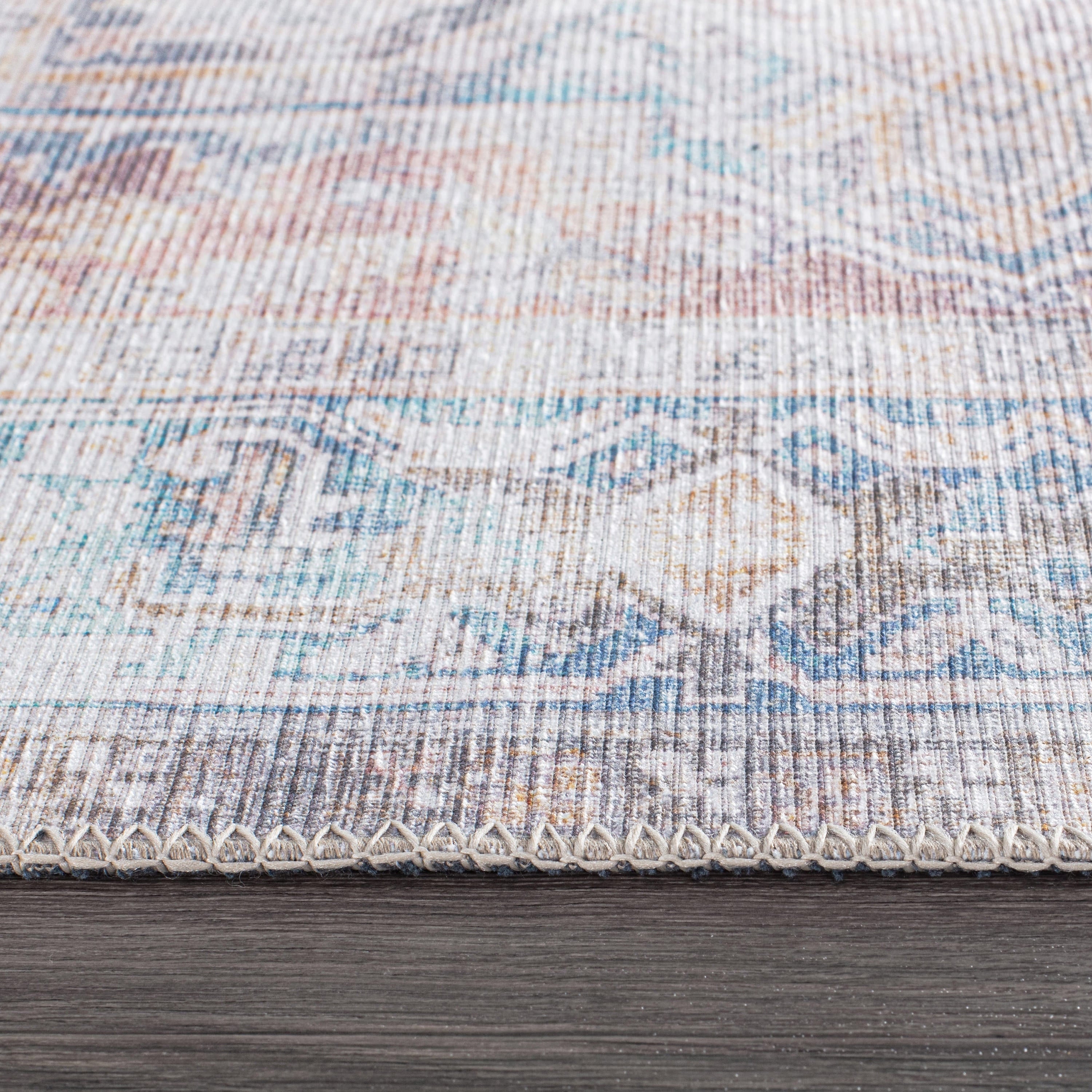 Bohemian Distressed Machine Washable Area Rug