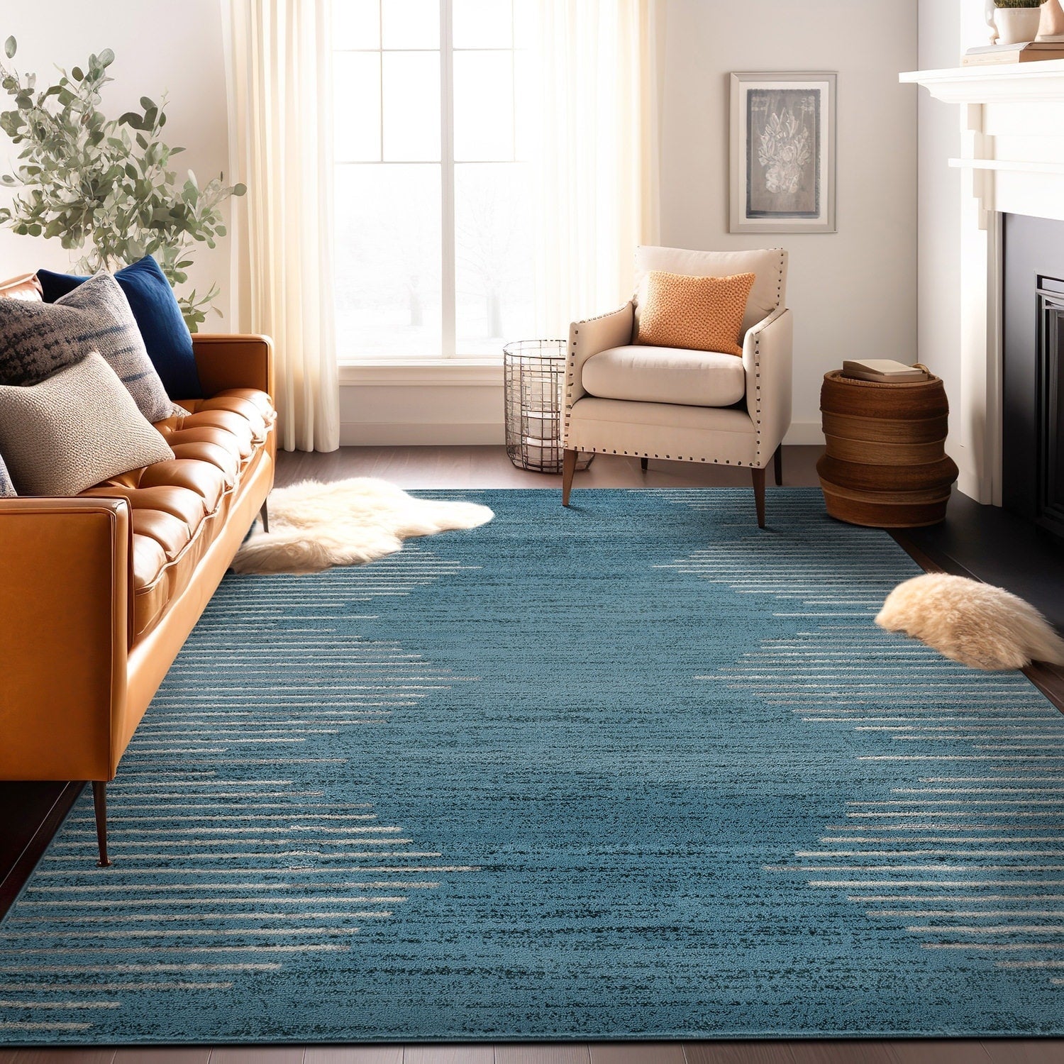 Bohemian Stripe Area Rug