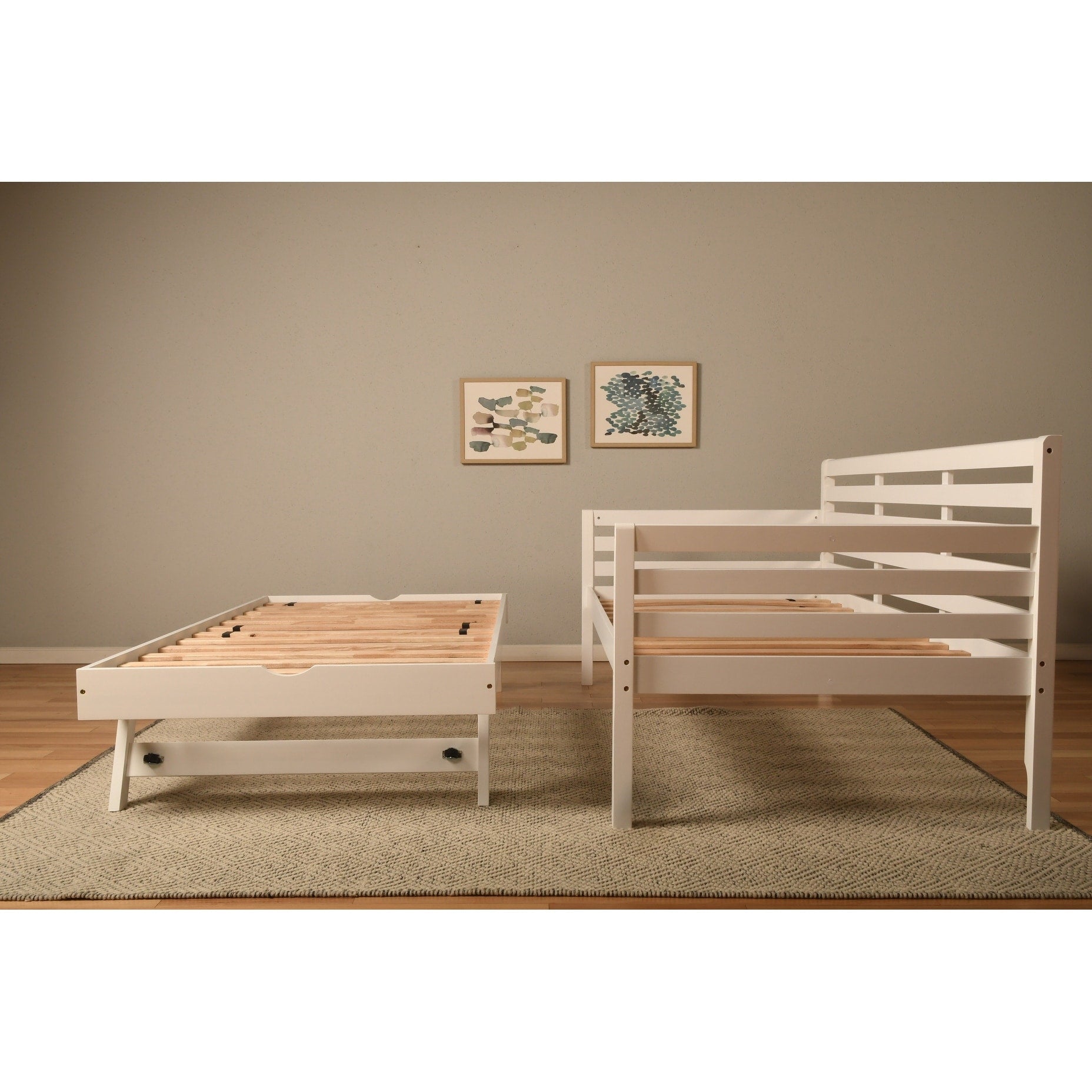 Somette Boho Daybed with Additional Pop Up Bed (Mattresses Not Included)