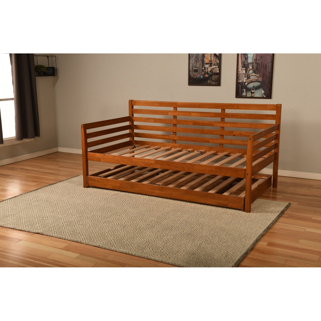 Somette Boho Daybed with Additional Pop Up Bed (Mattresses Not Included)
