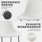 Bossin 18/26/30 inch Bar Stools,Counter Height Bar Stools with Back Modern PU Leather Stools Dining Chair with Footrest