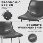 Bossin 18/26/30 inch Bar Stools,Counter Height Bar Stools with Back Modern PU Leather Stools Dining Chair with Footrest