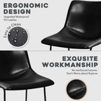 Bossin 18/26/30 inch Bar Stools,Counter Height Bar Stools with Back Modern PU Leather Stools Dining Chair with Footrest