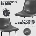 Bossin 18/26/30 inch Bar Stools,Counter Height Bar Stools with Back Modern PU Leather Stools Dining Chair with Footrest