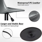 Bossin Adjustable Swivel Bar Stools with Backs – Counter Height