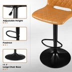 Bossin Adjustable Swivel Bar Stools with Backs – Counter Height