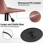Bossin Adjustable Swivel Bar Stools with Backs – Counter Height