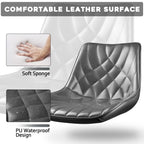 Bossin Adjustable Swivel Bar Stools with Backs – Counter Height