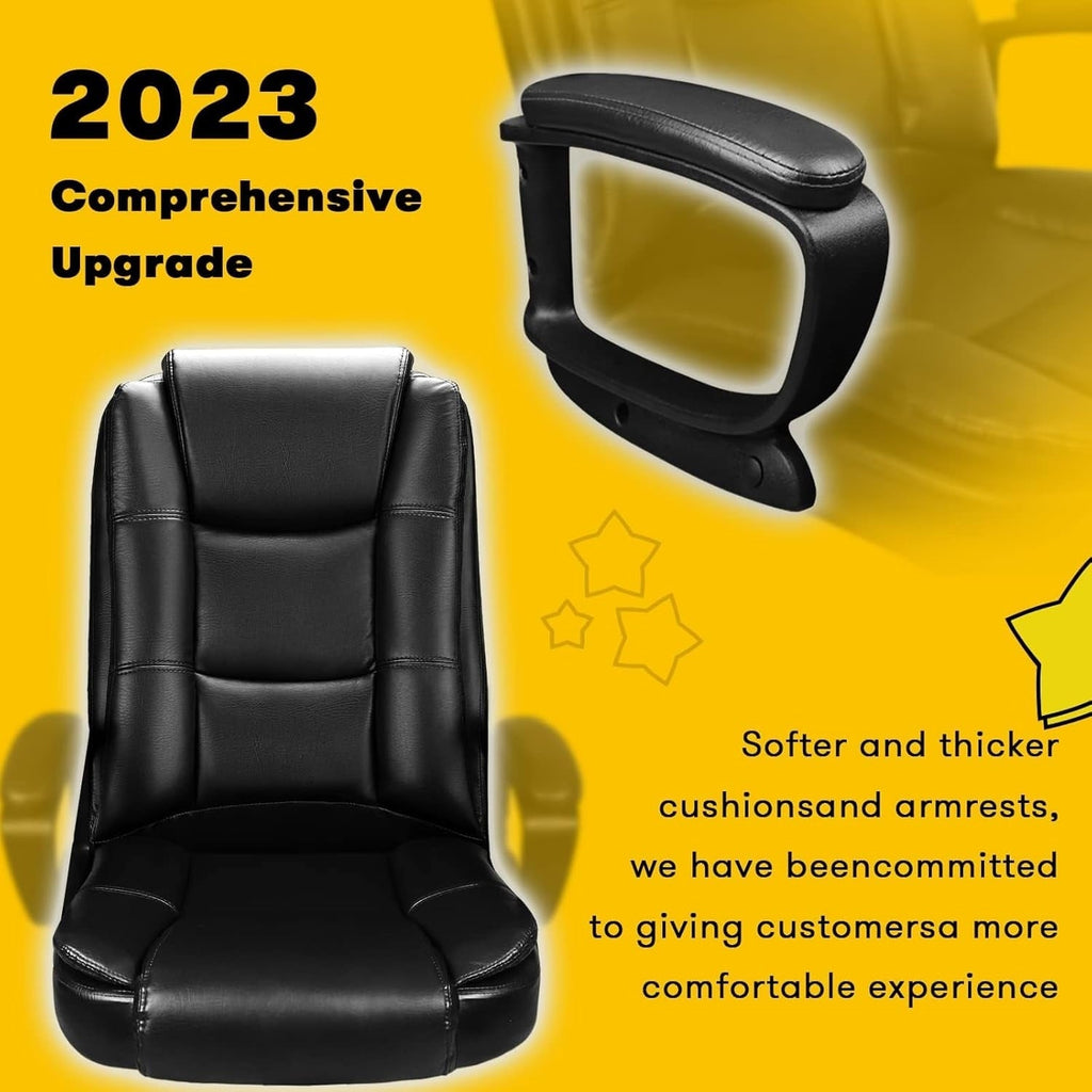 Bossin Big and Tall Office Chair High Back Executive Chair Ergonomic Adjustable Executive Leather Chair,400lbs