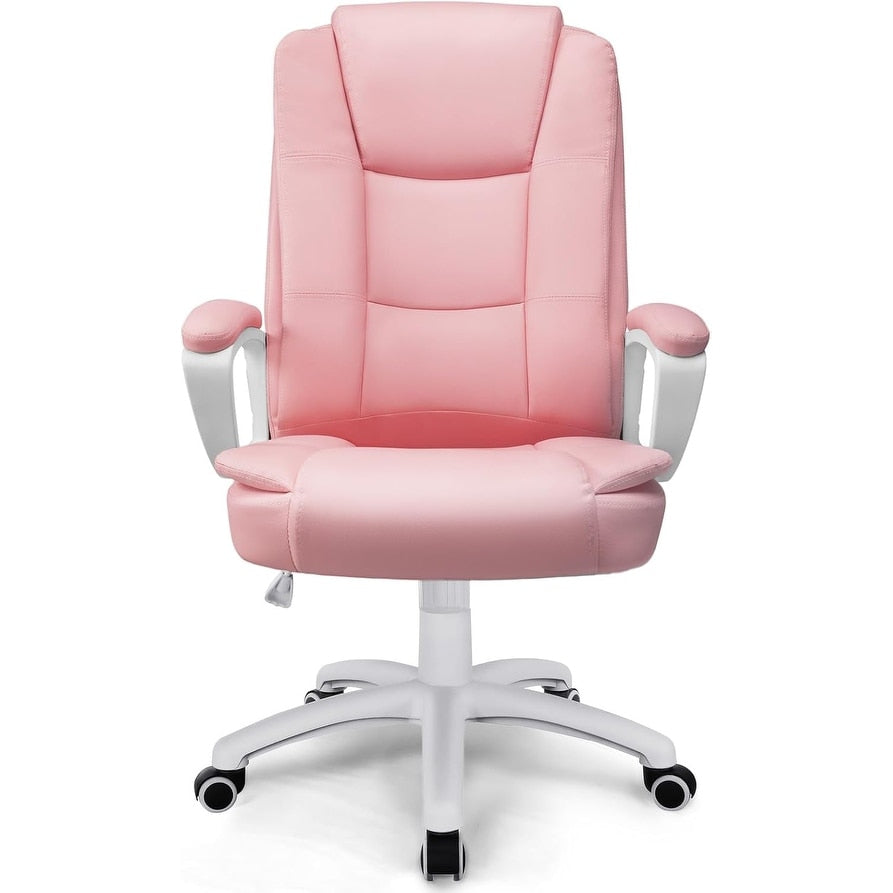 Bossin Big and Tall Office Chair High Back Executive Chair Ergonomic Adjustable Executive Leather Chair,400lbs