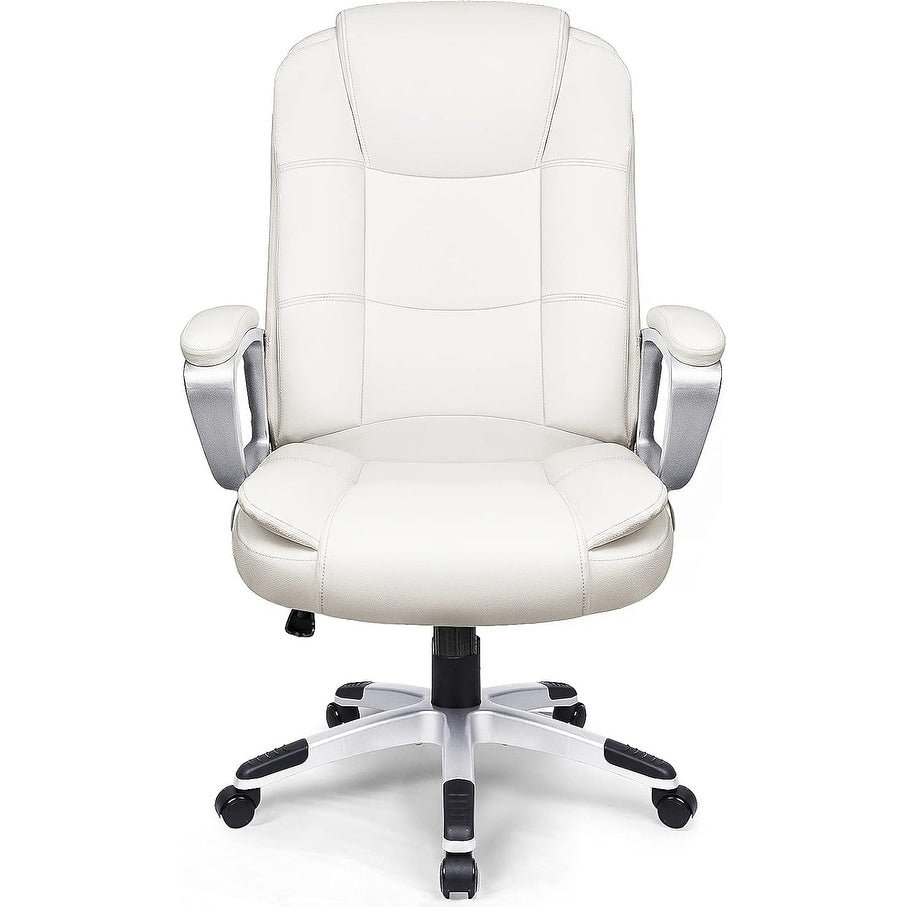Bossin Big and Tall Office Chair High Back Executive Chair Ergonomic Adjustable Executive Leather Chair,400lbs