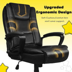 Bossin Big and Tall Office Chair High Back Executive Chair Ergonomic Adjustable Executive Leather Chair,400lbs