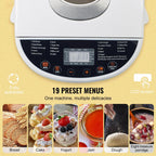 Bread Maker with Gluten Free Setting, Whole Wheat Bread Making, Digital, Programmable
