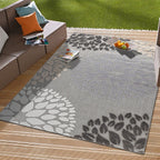 Brescia Modern Floral Circles Indoor/Outdoor Area Rug