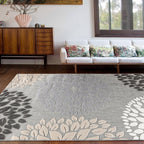 Brescia Modern Floral Circles Indoor/Outdoor Area Rug